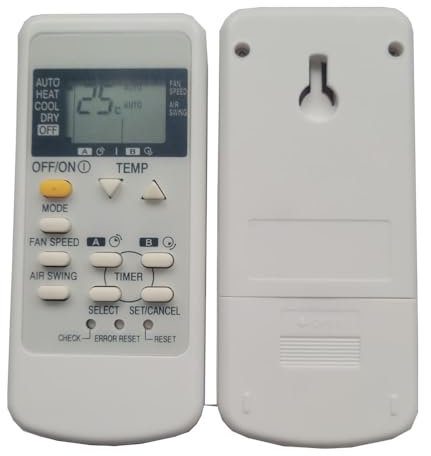 iOOiQQ Mando a distancia de repuesto para aire acondicionado Panasonic A75C3077 A75C3108 CWA75C3077 CS-UE12JKE.CS-UE9GKE.CS-UE9HKE.CS-UE9JKD, CS-UE9JKD, CS-UE9JKE CS-RE12HKE, CS-RE12JKE, CS-RE12JKE,
