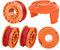 4 Pezzi Bobina per Decespugliatore Compatibile con Worx WG163 WG180 WG175 WG150, WA0004.1/WA0010 Sostituzione Rocchetto Filo Tagliabordi (4 Bobine + 1 Copertura)