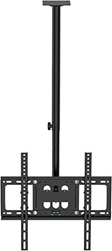 Support de plafond pour TV à écran plat LCD de 32 à 50 pouces, hauteur réglable, inclinable, pivotant, capacité de 50 kg