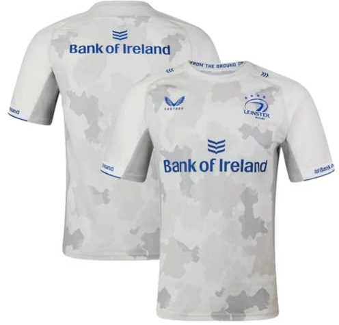 Castore Leinster Rugby Shirt Kid's Away Jersey Top (UK, Age, 12 Years, 13 Years, Regular, Grey)