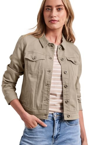 Street One Damen 2117652 Jacke im Colored-Denim-Look mit Taschen (1er Pack)