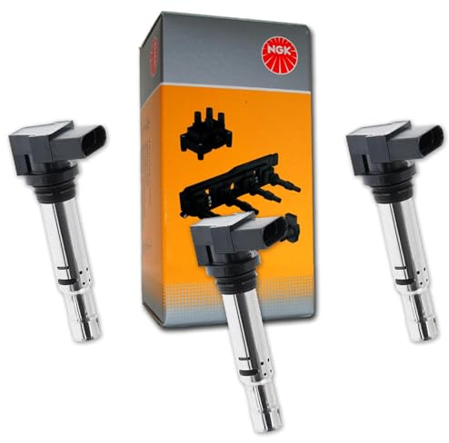 3 NGK Zündspule | 48015 / U5006 für 1.2 Ibiza III für Fabia I+II Fox Polo 9N
