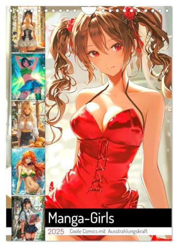 Manga-Girls. Coole Comics mit Ausstrahlungskraft (Wandkalender 2025 DIN A4 hoch), CALVENDO Monatskalender: Kunstvolle Manga-Schönheiten für das ganze Jahr (CALVENDO Kunst)