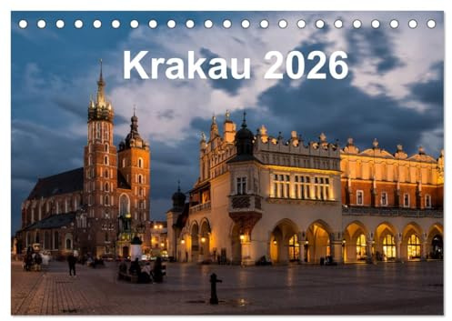 Krakau - die schönste Stadt Polens (Tischkalender 2026 DIN A5 quer), CALVENDO Monatskalender (CALVENDO Orte)