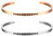 JewelryWe Schmuck 2pcs Armreif mit Gravur Damen Inspiration Freundschaft Armband Edelstahl Armspange Verstellbar mit Spruch Friends Forever Rosegold/Silber