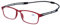praktische Magnet-Lesebrille / -hilfe ROGER mit auszieh- und verbindbaren Bügelenden in rot +1,50 dpt