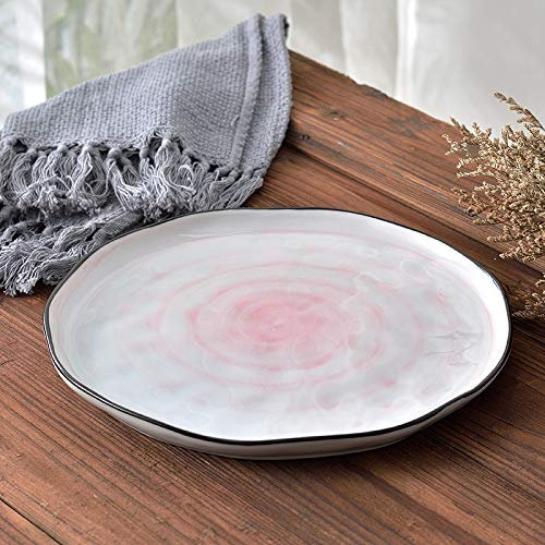 N A Vaisselle en Céramique Japonaise Et Coréenne Haute Température Série Peinte À La Main Maison Assiette À Soupe Bol À Soupe Nouilles Bol Steak Assiette À Dîner