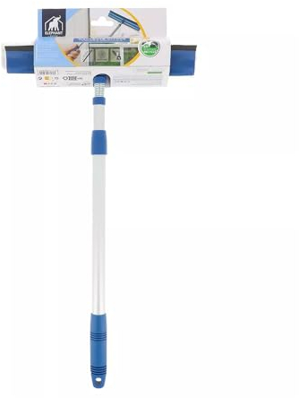 ELEPHANT 496858 Recharge Housse en Microfibre de Rechange pour Balai à Platine Pliable Smarteo+ — Diamètre 25 cm — 124 g, Bleu et Blanc, 31 cm 26, 5 cm 30 cm