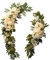 JYCAR Künstliche Pfingstrosen-Blumen, Girlande, Hochzeitsbogen, Blumen-Set, Pfingstrosen, Girlande, Tafelaufsätze, Blumenarrangement für Hochzeit, Party, Zeremonie, Empfang, Dekoration, 2 Stück, Weiß