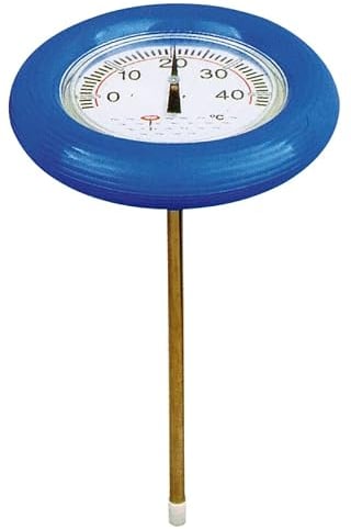 Productos QP- Termómetro Flotante para Piscinas, Ideal para Aguas Exteriores, Flotación Horizontal