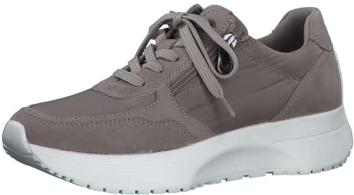 MARCO TOZZI Damen Sneaker, flacher Absatz, Wechselfußbett, weiches FEEL ME Fußbett, ideal für Business und Freizeit