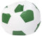 Ecopuf Football Sack XL - Spielkissen aus Kunstleder - Ideal für Fußballfans, Kinder - Sitzsack Wohnzimmer - Sitzpouf Samt - Gaming Stuhl Pouf Sack - 105x80cm, Grün E9