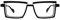 Vita Sharks Unisex Trendy Square Lesebrille Rahmen für modische moderne Brillen schrullige Designer-Stil Kunststoff in Schwarz & Weiß Vollrand Rechteck, schwarz / weiß, Medium
