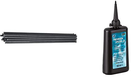 HAZET Nadelentroster-Ersatznadeln 9035-050 | 19 Ersatz-Nadeln für HAZET Druckluft-Nadel-Entroster 9035-5 & Pneumatik-Öl 9400-100 |100 ml | Zur Verwendung in motorbetriebenen Pneumatik-Werkzeugen