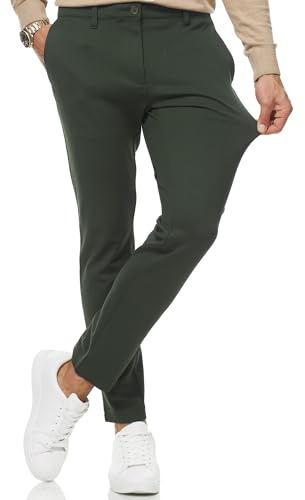 Indicode Herren Rodekro Performance Pants Chinohose Stoffhose mit Stretch | Bequeme Chinohose mit Super Stretch, Sommerhose, Herrenhose, Stoffhose, Businesshose, Funktionshose für Männer