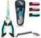 supregear Fishing Pliers, Multi-Colored Stainless Steel Tools with Split Ring, Fish Hook Remover, Line Cutter, Sheath, Lanyard, Saltwater Resistant Fishing Gear, Blue