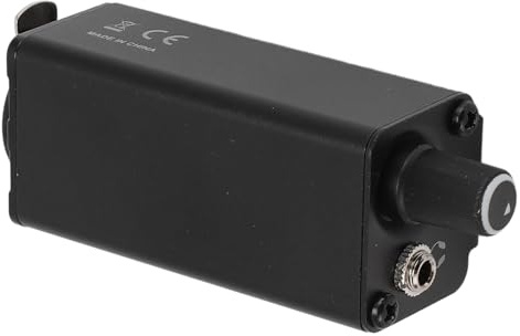 YUEHISY Im Ohrmonitorverstärker, Tragbarer Kompaktmonitor -Kopfhörer -Verstärker mit XLR -Eingang, 3,5 Mm Stereoausgang, Lautstärkesteuerung, Taillenclip für Live -Studiobänder