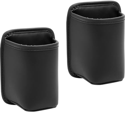 XRVRILE 2 Pièces Porte Gobelet Voiture, à Fixer sur la Porte Arrière du Siège Arrière Porte-Bouteille Porte-Gobelet pour Voiture Organisateur de Rangement Multifonctionnel pour Poche de Porte Cuir