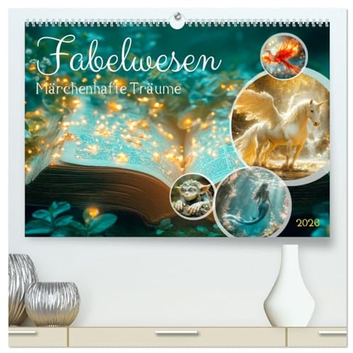FABELWESEN Märchenhafte Träume (hochwertiger Premium Wandkalender 2026 DIN A2 quer), Kunstdruck in Hochglanz: Magische Momente genießen (CALVENDO Wissenschaft)