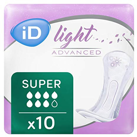 iD Light Advanced Super (800ml) 10 Pack Incontinence Protection