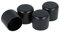 GleitGut 4 x Embout pour Tube 34 mm Protection Pied de Chaise Embout Rond Noir
