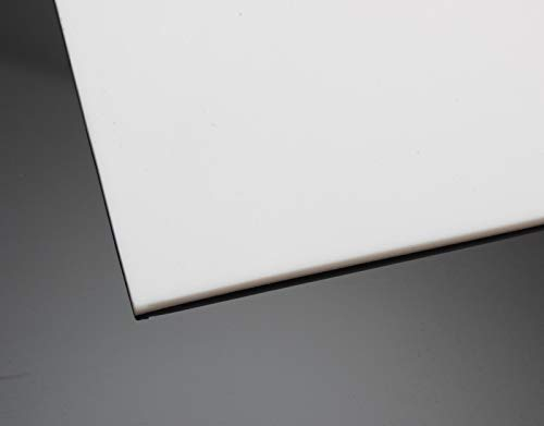 Edelstahlmarkenshop PTFE Teflon Platte 200x200mm Weiß, 1mm, Polytetrafluorethylen, Platte, Folien, Industriell