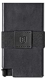 Ekster Senate Card Holder Wallet for Men | Slim Smart Wallets for Men with RFID Blocking Layer | Modern & Minimalist Wallet with Push Button for Quick Credit Card Access (Nappa Black)