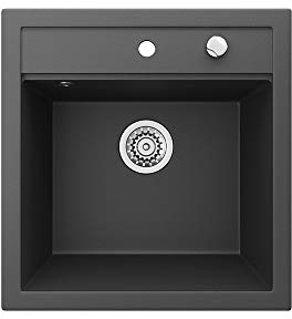 Bergström Fregadero Tesa, Negro, 50 x 49 cm