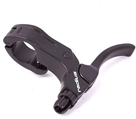 KHE Radius BMX Brake Lever Left Aluminium Folding Hinge Cold Forged 2-Finger 82 g