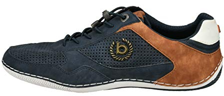 bugatti man Herren Mokassins, Männer Schnürer, Wechselfußbett,Men's,Slip-ons,Halbschuhe,Slides,Schlupfschuhe,Loafer,Dark Blue (4100),40 EU/EU UK