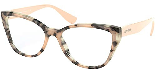 Miu Miu Damen 0MU 04SV Sonnenbrille, Havana Rosa Top Trasp, 54