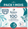 BIOLANE - Couches culottes - Taille 5 (12-18kg) - Zéro fuite pendant 12h - Pack 1 mois - 120 Couches Pants - Fabriquées en France