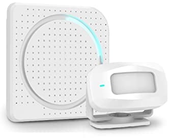Aktivstar Sensore di movimento con allarme acustico per ingressi/sensore di movimento per casa e commercio,campanello senza fili per porta,allarme di sicurezza,rilevatore di presenza portatile