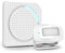 Aktivstar Sensor de Movimiento con Sonido Alarma para entradas/Sensor de Movimiento para Casa y Comercios,Timbre Inalámbrico para Puerta,Alarma de Seguridad,Detector de Presencia Portátil,（Blanco）
