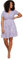 TRENDYOL Damen Plus Size Mini A-linie Regular Fit Strick Kleid, Flieder, 3XL Große Größen EU