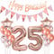 deko 25. geburtstag frauen deko rosegold ballon 25. geburtstag frauen deko luftballon 25. geburtstag deko rosegold 25 Geburtstag girlande banner geburtstagsdeko 25 jahre frauen dekoration