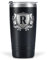 Onebttl Personalised Gifts for Men with Initials, Custom Coffee Cups, Monogrammed Travel Tumbler for Him, Unique Birthday Christmas Gifts for Men who Have Everything, Black, 590 ml, R
