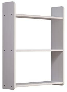 Inter-Furn Mestre Wandregal, Kiefer Weiß lackiert, 60 x 74 x 16 cm