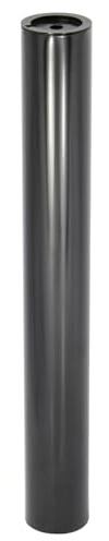WAGNER Möbelbein/Tischbein/Möbelfuß/Systemrohr TENO - Ø 50 x 402 mm, individuell mit TENO System und QuickClick kombinierbar, Stahl pulverbeschichtet schwarz, Tragkraft 50 kg - 12904001