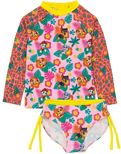 PAW PATROL Badeanzug Girls Kleinkinder 2 Stück T-Shirt Bikini Bottoms Schwimmset 2-3 Jahre