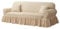 NAKIHOUSE Sofa Überwürfe Sofabezug 3 Sitzer Elastischer Beige Couchbezug Sofahusse Antirutsch Sofabezüge Sofa Abdeckung Stretch Couch Überzug Sofa Hussen mit 1 Kissenbezug