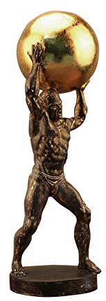 Herkules Statue, Harzfigur Skulptur Gewichtheben Statue römischen Gottes Statue Schreibtischhandwerk good