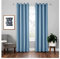 AMDXD Vorhänge Gardinen Verdunkeln Hellblau, Vorhang Blickdicht Vintage Einfarbig mit Ösen Moderner Wohnstil Polyester Ösenvorhang Bauernhaus, 260x140cm(H x B), 2er-Set