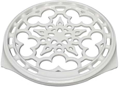 Le Creuset Emaillierter Gusseisen-Untersetzer, rund, 22,9 cm, Vapeur (Vapeur)