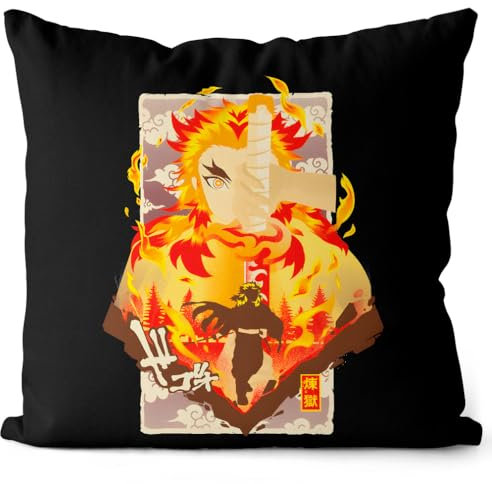 style3 Flame Breath Kissen mit Füllung 40cm Baumwolle Demon Anime Japan Manga