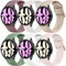 Mugust Pack 6 Bracelet Compatible avec Samsung Galaxy Watch 6/5/4 40mm 44mm/Watch 5 Pro 45mm/Galaxy Watch 6 Classic 43mm 47mm/Watch 4 Classic 42mm 46mm Femme Homme,Bracelets Silicone (Pack E)