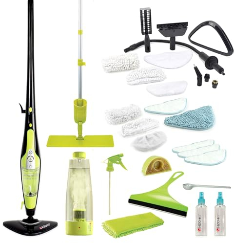 H2O HD PRO Dampfreiniger & Dampfbesen + H2O E3
