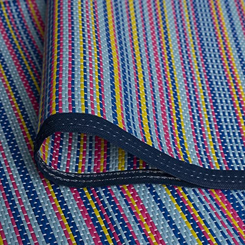 Craft 4 You Wasserdichter Teppich für den Außen- und Innenbereich, verschiedene Größen bis zu 2,7 x 4 m, Garten-Terrassenmatte, wasserdicht, groß, Camping, wendbar, Kunststoff, Deck-Abdeckung,