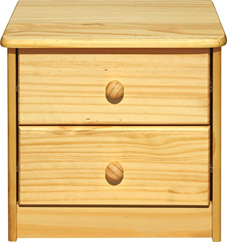 Dynamic24 Kommode Kiefer massiv Schubladenschrank Sideboard Wohnzimme Schrank Natur