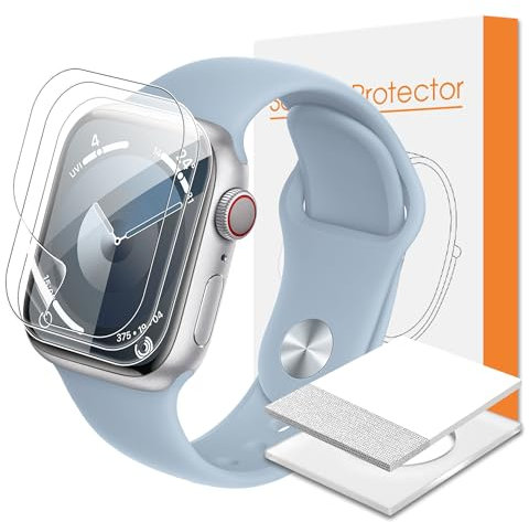 Heioloo [3 Pack Compatible apple watch series 10 42mm Protector de Pantalla, HD Clear, Anti-Scratch Película, Sin Burbujas, Sensible al Tacto